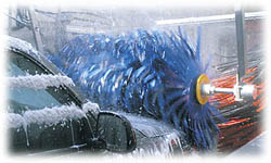 Tvättprocessen för en manuell biltvätt