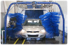 Tvätta bilen i en portaltvätt
